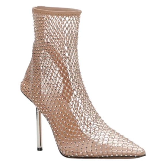 Vince Camuto Kiskia Crytal Mesh Stiletto Heel Booties - Picture 1 of 12